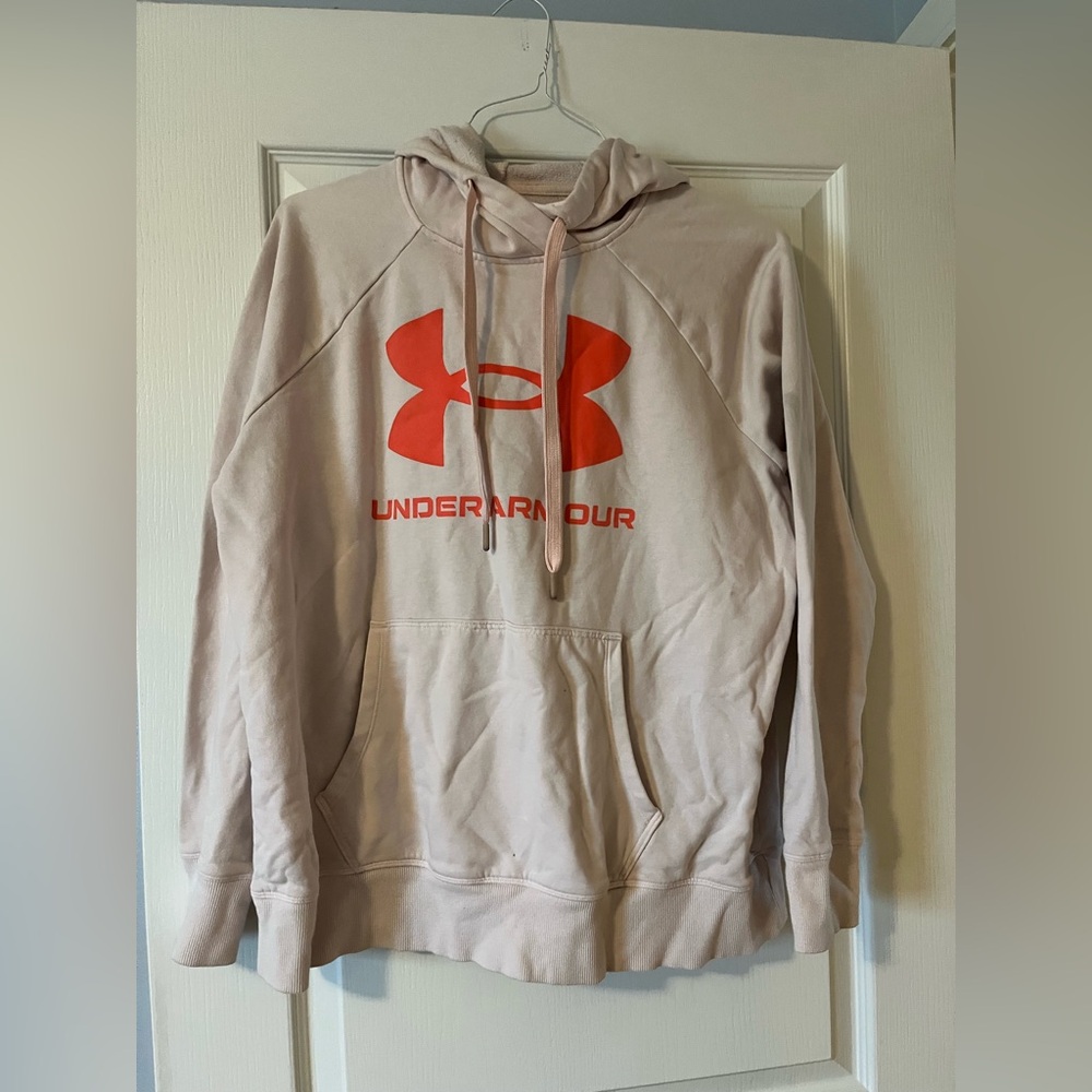 LG Women’s pink Hoodie with Under Armor Logo